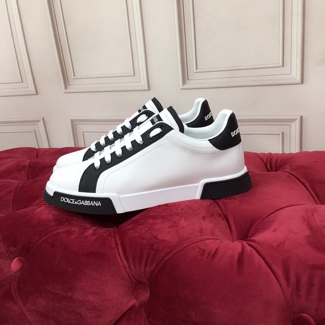 D*G 2026 Luxury Genuine Leather Casual Sneakers - Italian Designer Unisex Shoes