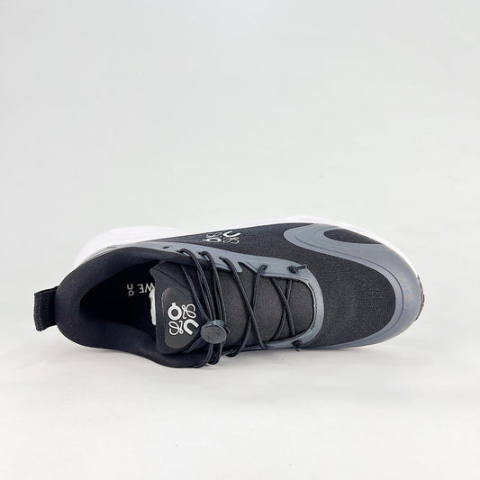 Loewe × On Cloudsolo – Unisex Lightweight Breathable Luxury Collaborative Running Shoes | Black & Charcoal