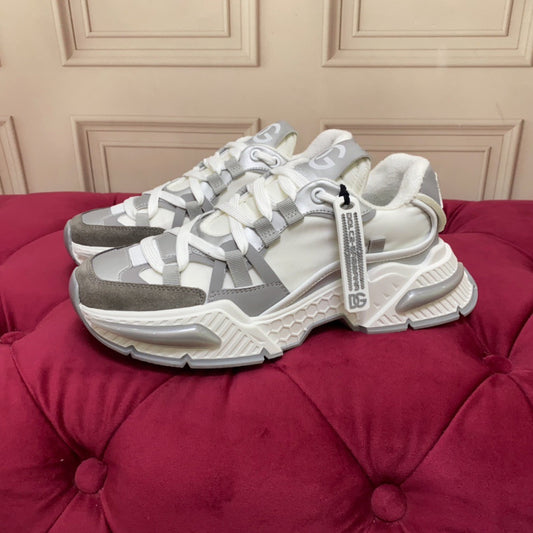 D*G 2026 Luxury Genuine Leather Casual Sneakers - Italian Designer Unisex Shoes
