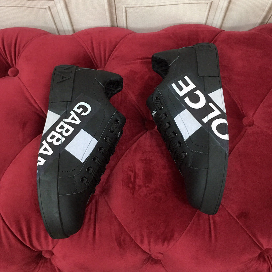 D*G 2026 Premium Leather Casual Sneakers - Designer Unisex Shoes in 2 Colors