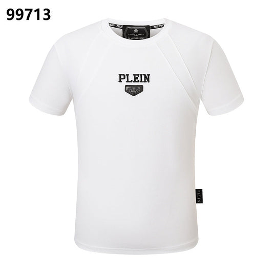 P**P Men's Active Comfort Logo Emblem T-Shirt | Black White