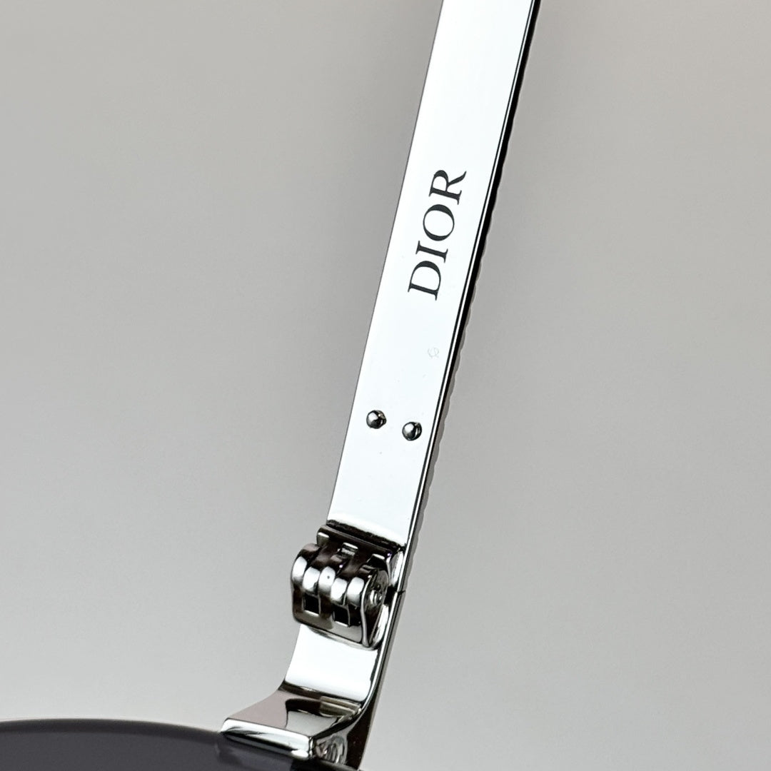 D**R Aviator Sunglasses | Silver Metal Double-Bridge Frame, Dark Grey Lenses | Multiple Colors