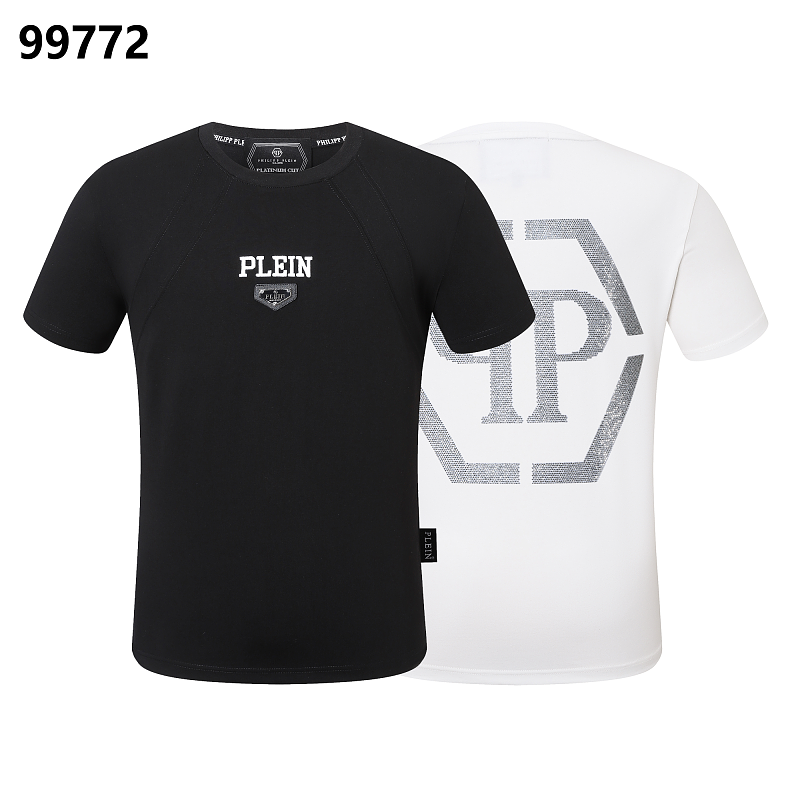 P**P Men's Collector's Edition Logo Emblem T-Shirt | Black White