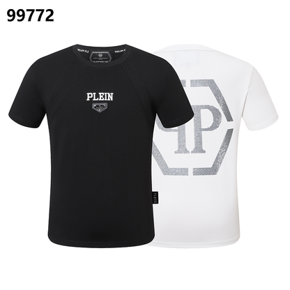 P**P Men's Collector's Edition Logo Emblem T-Shirt | Black White