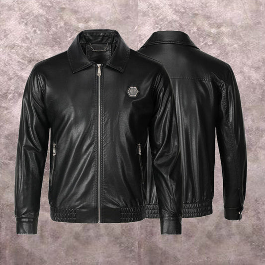 NEW-PP Leather Jacket