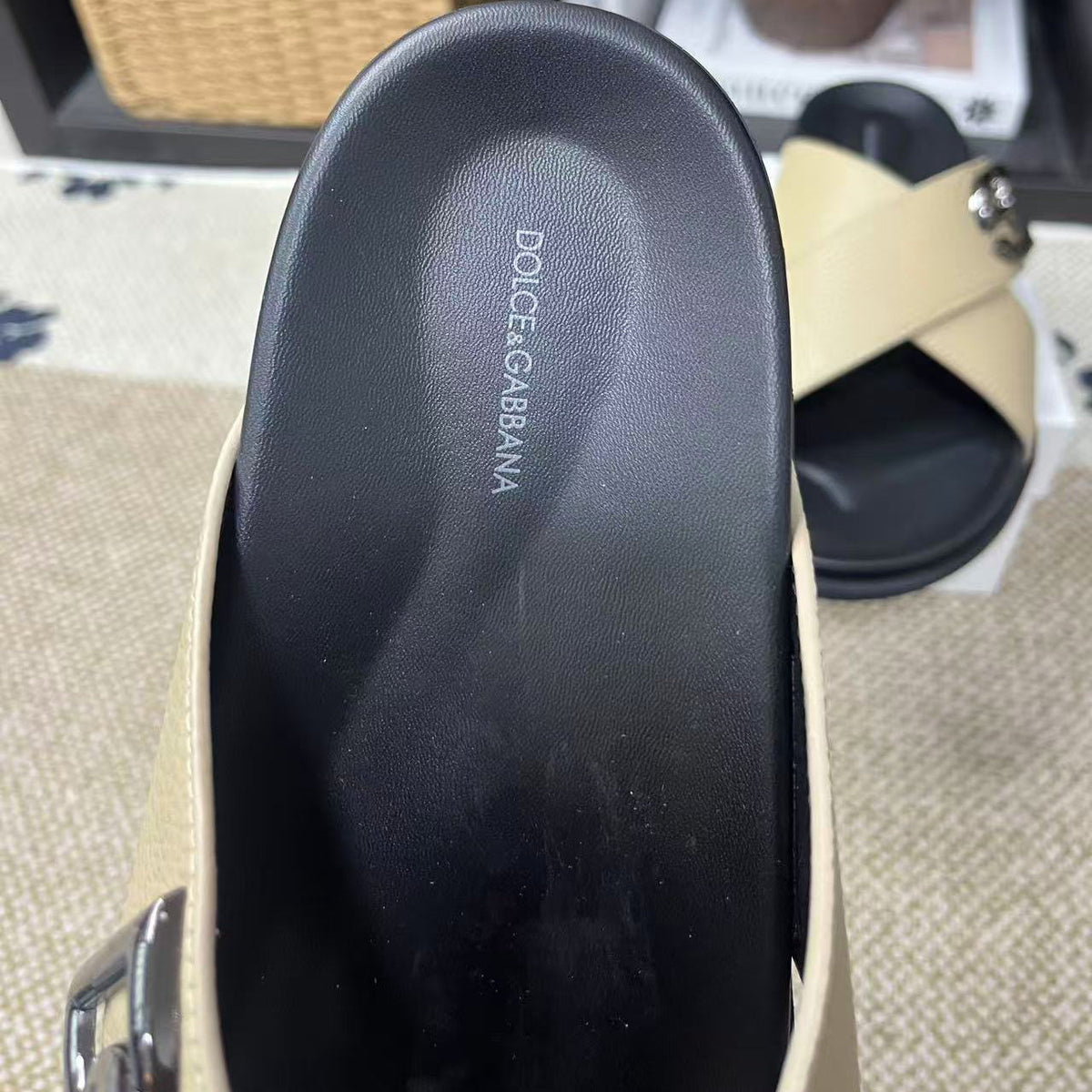 D*G 2026 Premium Leather Casual Slippers - Designer Men's Slides in 5 Colors