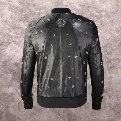 NEW-PP Leather Jacket