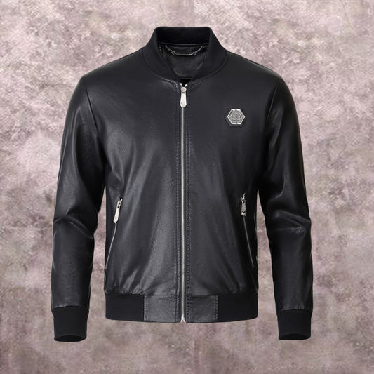 NEW-PP Leather Jacket