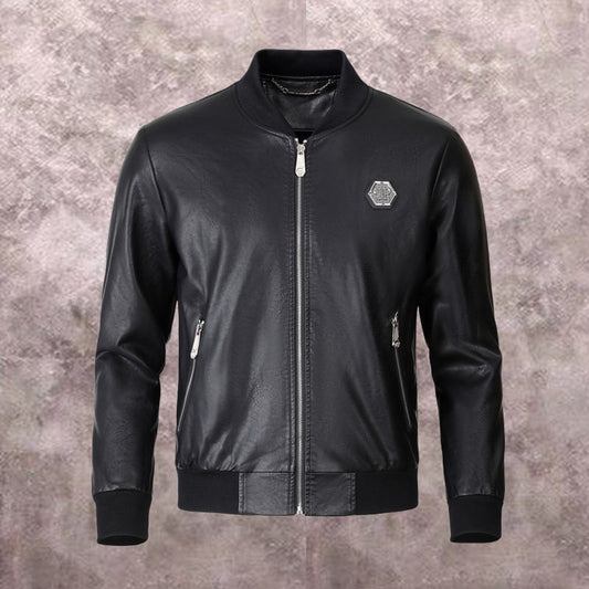 NEW-PP Leather Jacket