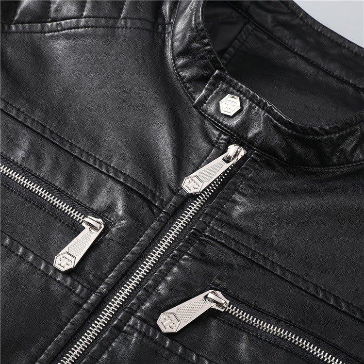 NEW-PP Leather Jacket