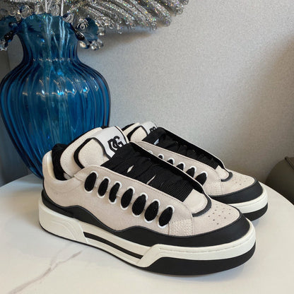 D*G 2026 Luxury Genuine Leather Casual Sneakers - Italian Designer Men's Shoes