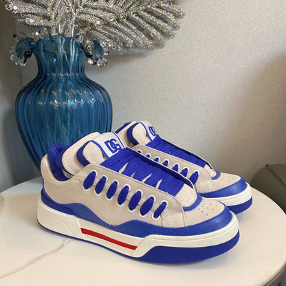 D*G 2026 Luxury Genuine Leather Casual Sneakers - Italian Designer Men's Shoes