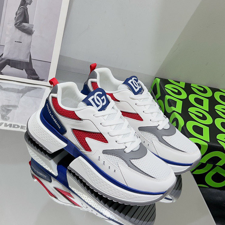 D*G 2026 Premium Leather Casual Sneakers - Designer Men's Shoes in 3 Colors
