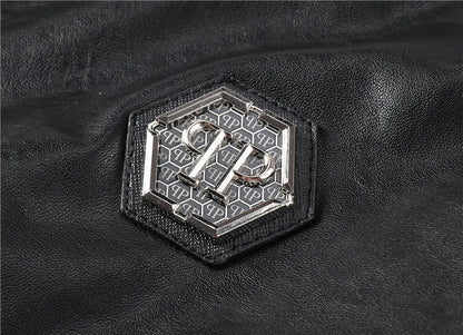 NEW-PP Leather Jacket