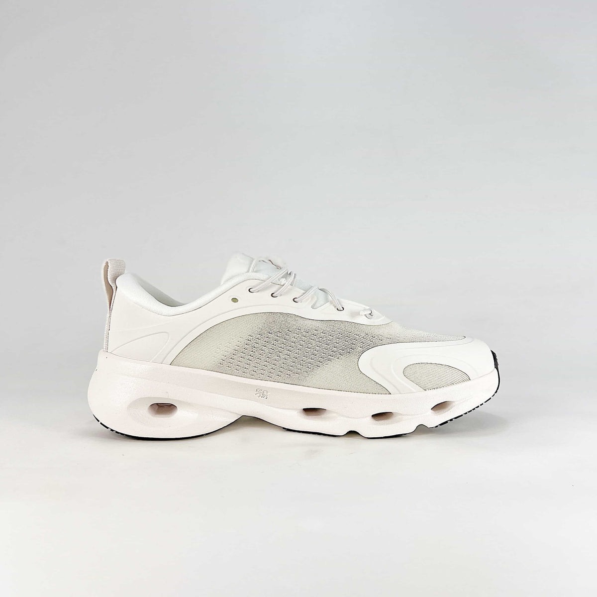 Loewe × On Cloudsolo – Unisex Lightweight Breathable Luxury Collaborative Running Shoes | White & Light Gray