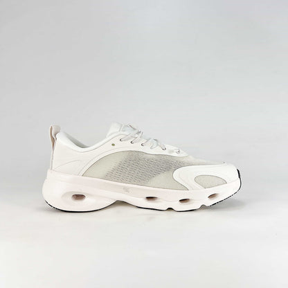 Loewe × On Cloudsolo – Unisex Lightweight Breathable Luxury Collaborative Running Shoes | White & Light Gray