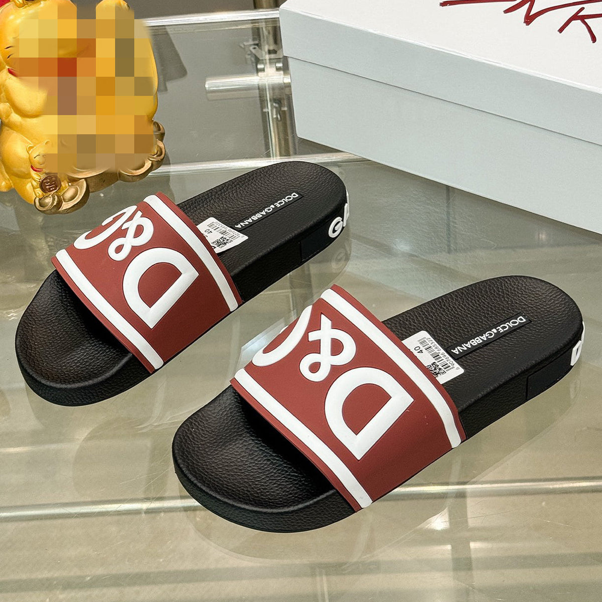 D*G 2026 Premium Leather Casual Slippers - Designer Men's Slides in 4 Styles