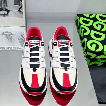 D*G 2026 Premium Leather Casual Sneakers - Designer Men's Shoes in 3 Colors