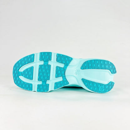 Loewe × On Cloudsolo – Unisex Lightweight Breathable Luxury Collaborative Running Shoes | Aqua Blue & Turquoise