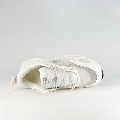 Loewe × On Cloudsolo – Unisex Lightweight Breathable Luxury Collaborative Running Shoes | White & Light Gray
