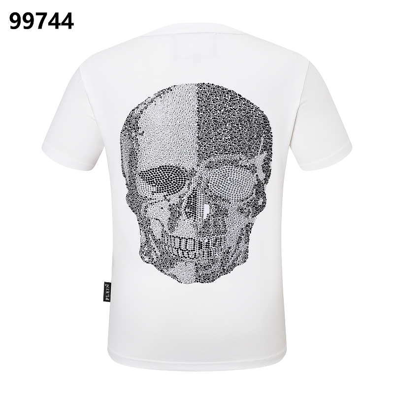 P**P Men's First Class Logo Emblem T-Shirt | Black White