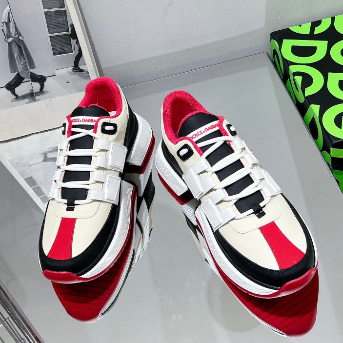 D*G 2026 Premium Leather Casual Sneakers - Designer Men's Shoes in 3 Colors