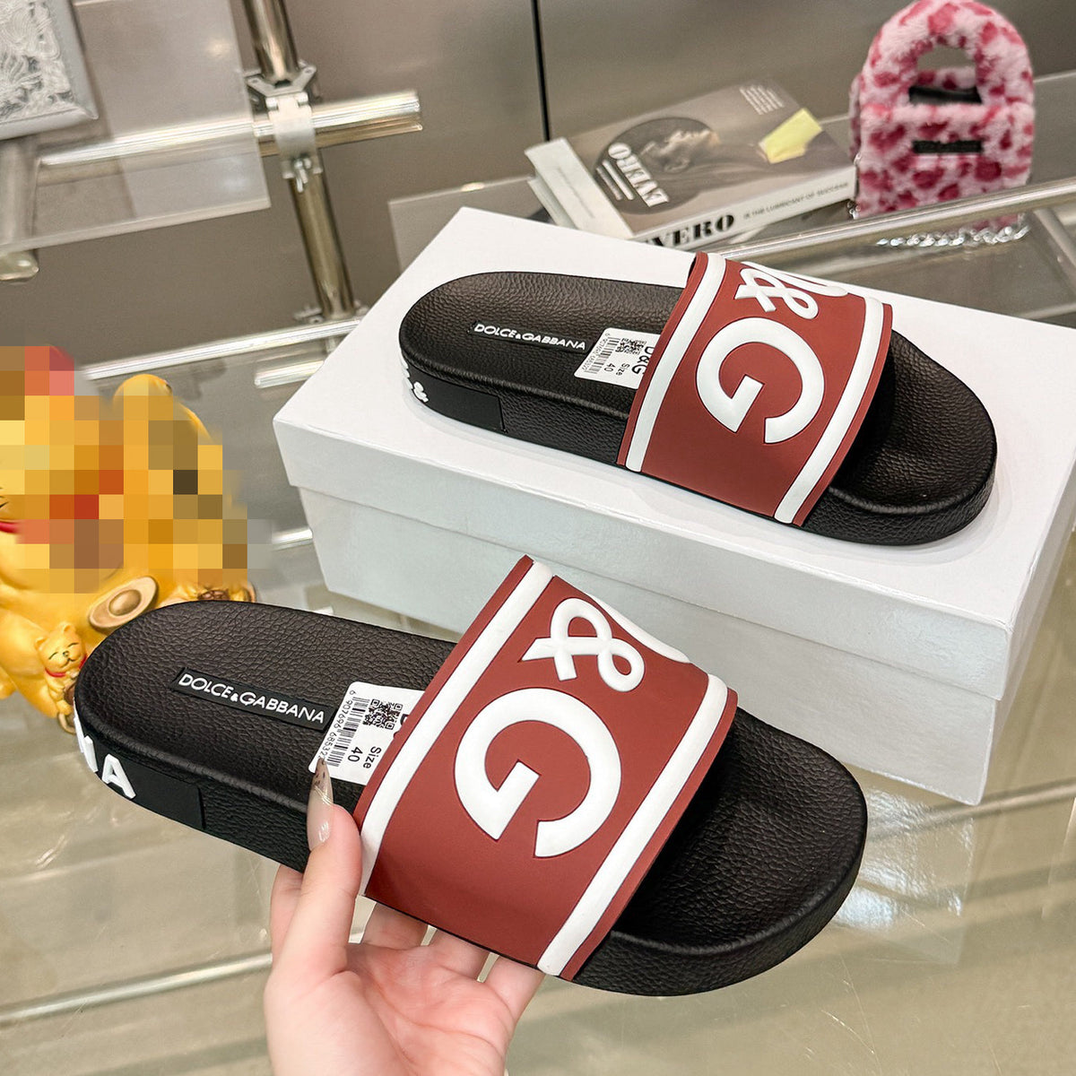 D*G 2026 Premium Leather Casual Slippers - Designer Men's Slides in 4 Styles
