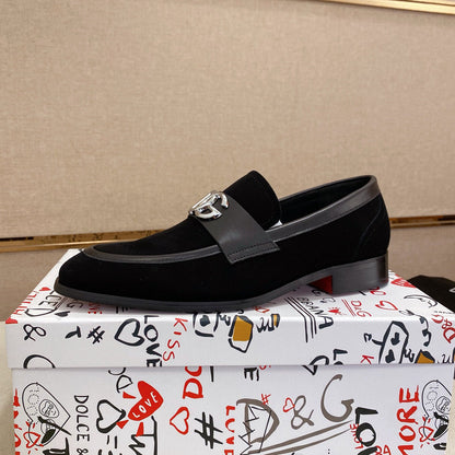 D*G 2026 Premium Leather Casual Sneakers - Designer Men's Shoes in 4 Colors
