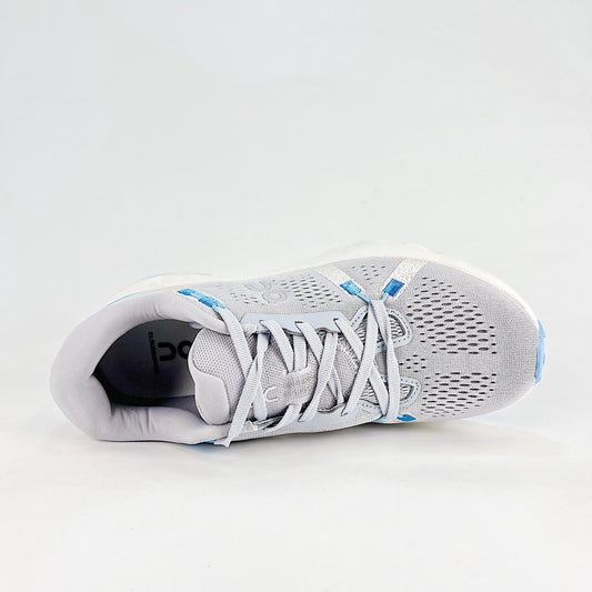 On Cloudsurfer 2 – Unisex Lightweight Breathable Soft Cushioned Road Running Shoes | White & Pearl Gray