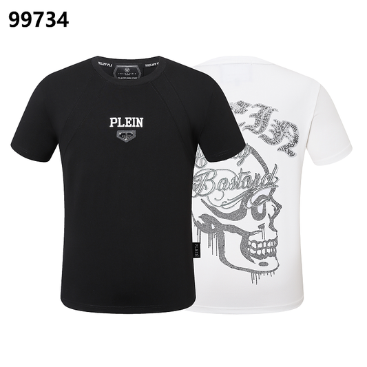 P**P Men's Post-Workout Logo Emblem T-Shirt | Black White