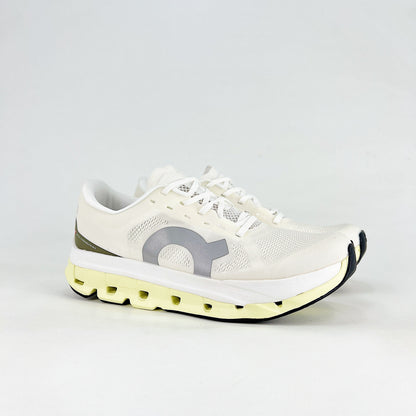On Cloudflow 5 – Unisex Lightweight Breathable High-Performance Running Shoes | White, Butter Yellow & Olive
