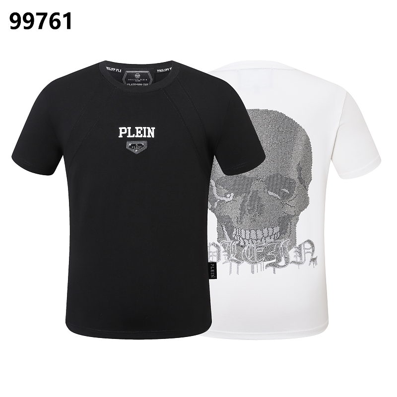 P**P Men's Wedding Guest Logo Emblem T-Shirt | Black White