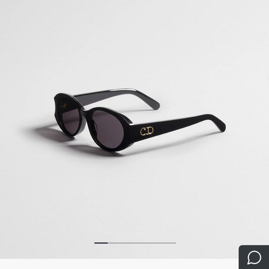 D**R Slim Oval Sunglasses with Burgundy Acetate Frame, Pink Gradient Lenses & Gold CD Logo Hardware