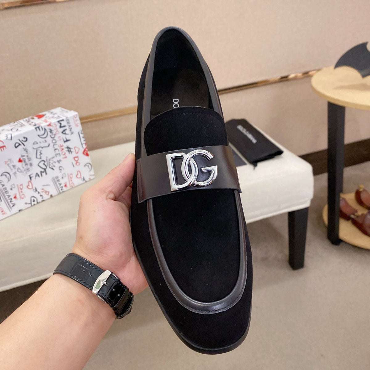 D*G 2026 Premium Leather Casual Sneakers - Designer Men's Shoes in 4 Colors