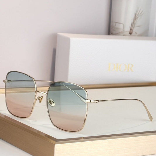 D**R Oversized Square Sunglasses | Gold Metal Frame, Silver Mirror Lenses | Multiple Colors