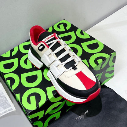 D*G 2026 Premium Leather Casual Sneakers - Designer Men's Shoes in 3 Colors