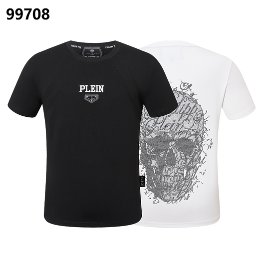 P**P Men's Urban Elite Logo Shield T-Shirt | Black White