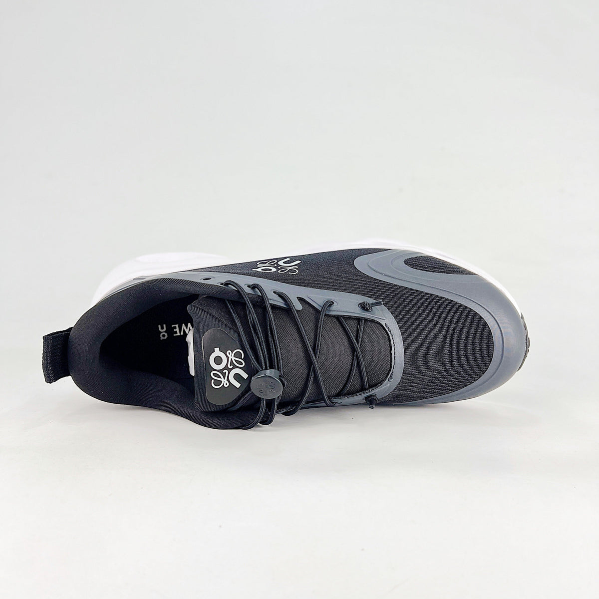 Loewe × On Cloudsolo – Unisex Lightweight Breathable Luxury Collaborative Running Shoes | Black & Slate Gray