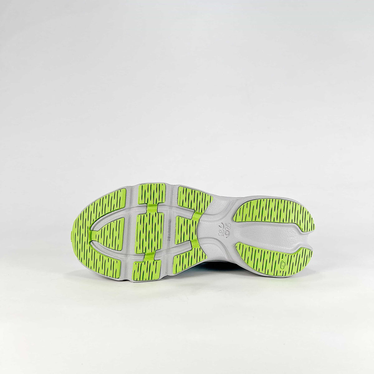 Loewe × On Cloudsolo – Unisex Lightweight Breathable Luxury Collaborative Running Shoes | Ice Blue & Lime Green