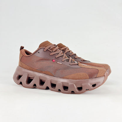 KITH × On Cloudswift K-Tech 1 – Unisex Lightweight Breathable Luxury Collaborative Running & Lifestyle Shoes | Chocolate Brown