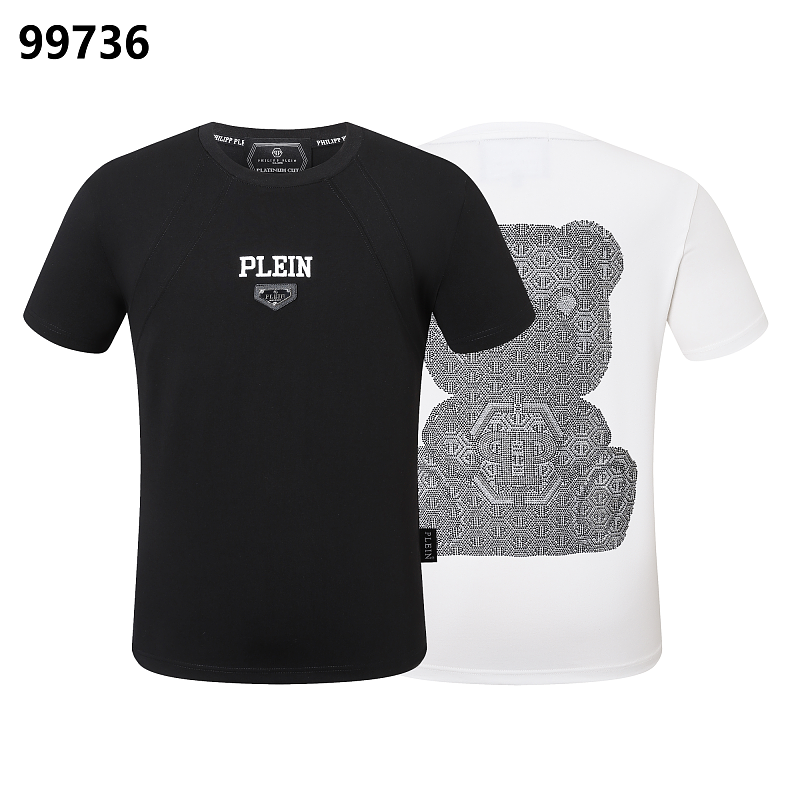 P**P Men's Content Creator Logo Emblem T-Shirt | Black White