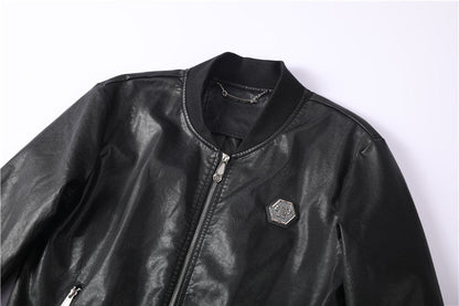 NEW-PP Leather Jacket