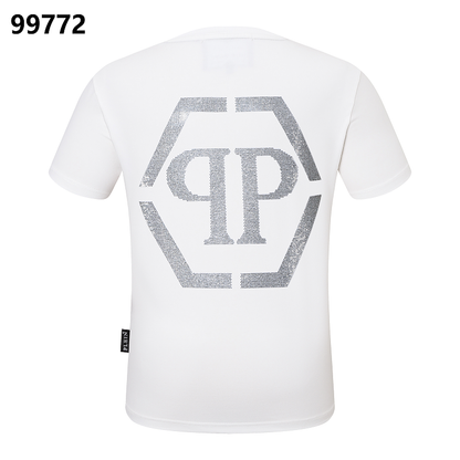 P**P Men's Collector's Edition Logo Emblem T-Shirt | Black White