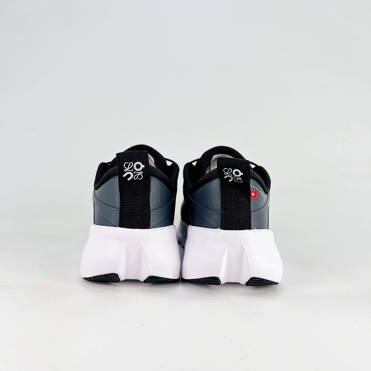 Loewe × On Cloudsolo – Unisex Lightweight Breathable Luxury Collaborative Running Shoes | Black & Charcoal