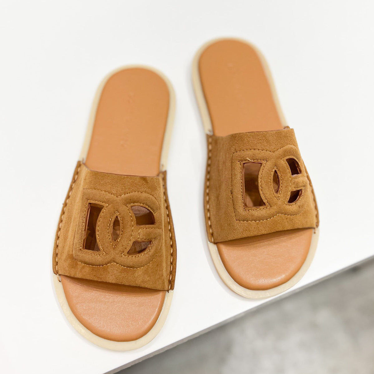 D*G 2026 Premium Leather Casual Slippers - Designer Men's Slides in 6 Colors
