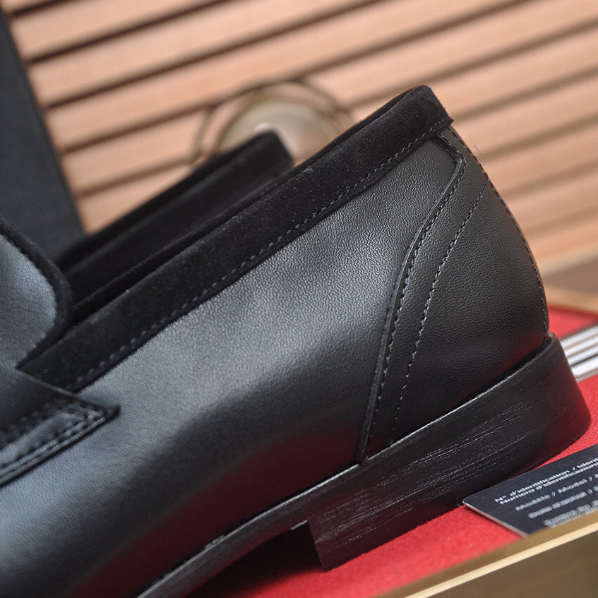 D*G 2026 Premium Leather Casual Sneakers - Designer Men's Shoes in Black