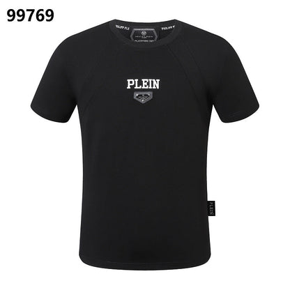 P**P Men's First Purchase Logo Emblem T-Shirt | Black White