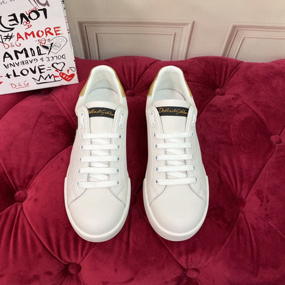 D*G 2026 Premium Leather Casual Sneakers - Designer Unisex Shoes in 2 Colors