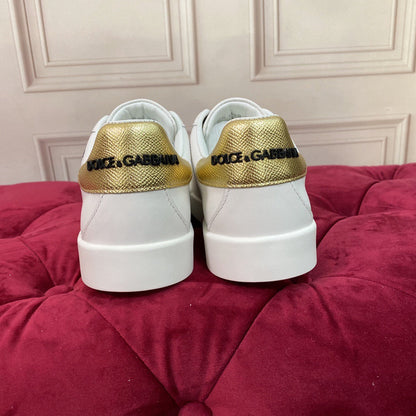 D*G 2026 Premium Leather Casual Sneakers - Designer Unisex Shoes in 2 Colors