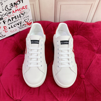 D*G 2026 Luxury Genuine Leather Casual Sneakers - Italian Designer Unisex Shoes